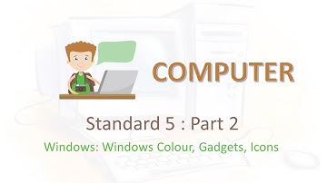 Computer: STD 5 PART 2 Windows: Window Colour, Gadgets and Icons