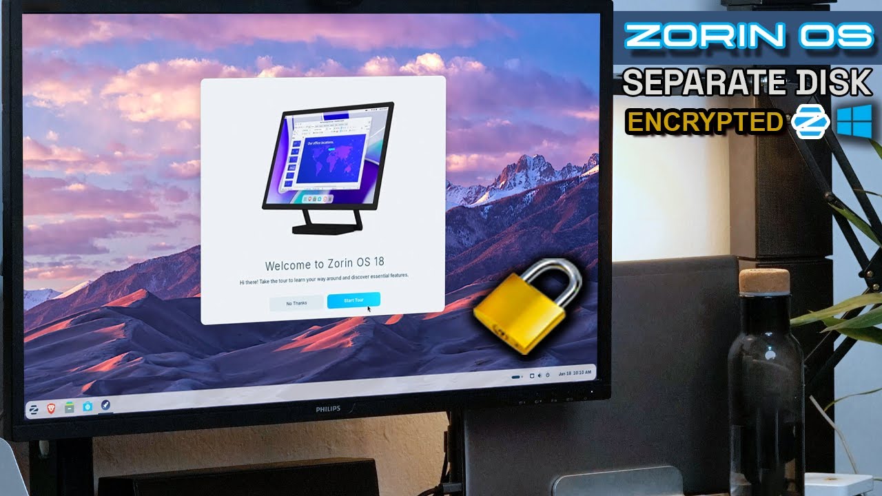 Install Encrypted Zorin OS on a Separate Disk With NO USB Drive