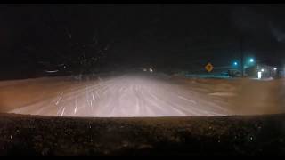 Contrecoeur in a blizzard