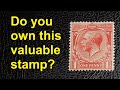 The valuable george v penny red stamp philately stampcollecting