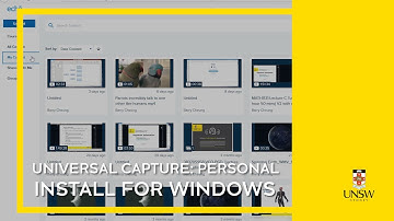 Echo360 Universal Capture - Install for Windows