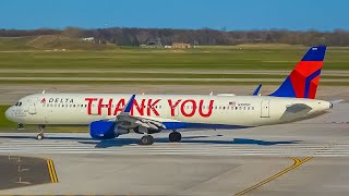 (4K) Evening Departures at Detroit Metro Airport