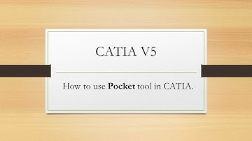 CATIA V5 Part Modelling | Sketch-Based Feature | How to use Pocket tool in CATIA