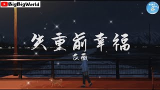 艾薇 - 失重前幸褔『时间 差一点 刚好 慢一点 不妙 美丽的失误』【 歌词字幕/完整版 】♪ BBW