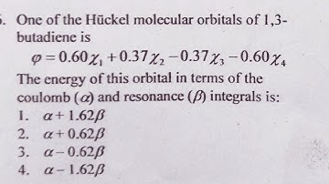 Solution Dec 2018| Huckle MO theory | CSIR NET CHEMICAL SCIENCES | Quantum| CSIR NET GATE CHEMISTRY