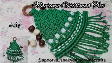 how to make macrame christmas ornaments #apoorva_shakyamacramecrafts #macrame #shortsfeed #diykeychn