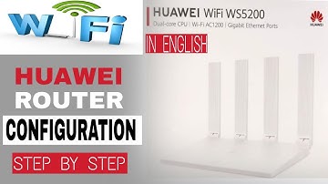 Huawei Wifi Router ws5200 Configuration Step By Step | Unboxing | Review |