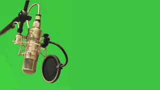 Green screen microphone || Green screen condenser || Green effect record studio