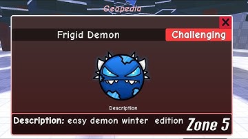 How to get FRIGID in FIND THE GEOMETRY DASH Difficulties Roblox  Zone 5 Dungeon