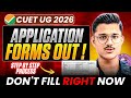 🚨How To CORRECTLY Fill Cuet 2026 Application Form | Cuet Ug 2026 Form Filling Step By Step!