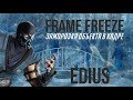 ЗАМОРОЗКА ОБЪЕКТА В КАДРЕ. FRAME FREEZE. EDIUS