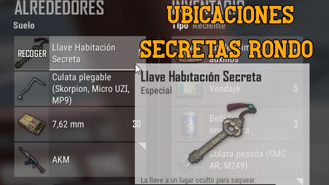 TODAS las UBICACIONES SECRETAS de RONDO 🔑 | Llave secreta PUBG ...