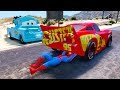 Cars 3 McQueen and Jackson Storm in Trouble with Train - Disney Cars Crash & Cartoon for Kids