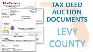 Levy County - Locate all Info and Documents for Tax Deed Auction Excess Proceeds Claims