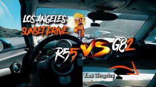 R55 MINI VS G82 M4 & LOS ANGELES SUNSET DRIVE!!