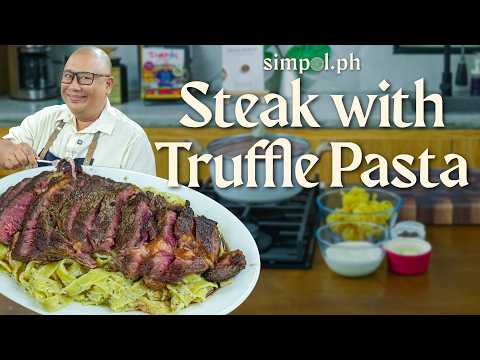 Juicy Steak and Creamy Truffle Pasta | Easy Restaurant-Style Meal at Home