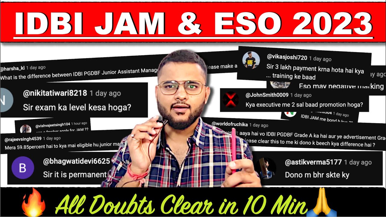 IDBI JAB 2023 | All Doubts in 10 Min🙏 IDBI Assistant Manager 2023 notification