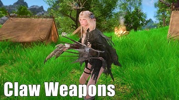 Skyrim Mod: New Claw Weapons with 3rd person animations!