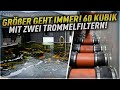 Mega koiteich mit 62150 liter und 2 trommelfiltern