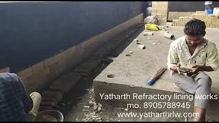 Acid Proof brick lining work( 230 /115/ 38) mm size