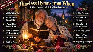 Timeless Hymns from When Life Was Slower and Faith Ran Deeper (with Lyrics) | Gospel Classics