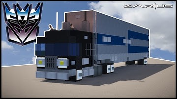 ★Minecraft Vehicle Tutorial - How to Build : TRANSFORMERS G1 MotorMaster.★