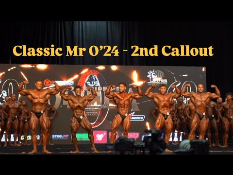 Second Callout at the Finals of 2024 Classic Mr Olympia