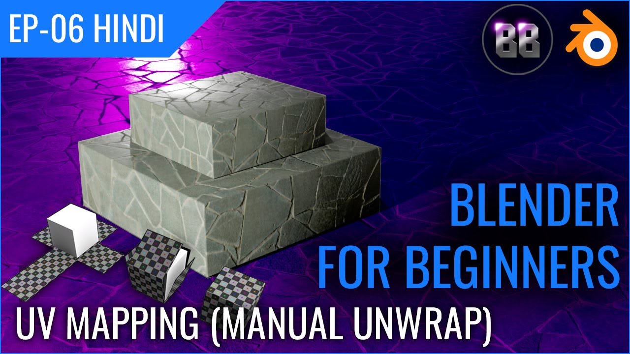 Manual UV Mapping & Texturing | Blender | Simple and Easy | Hindi - YouTube