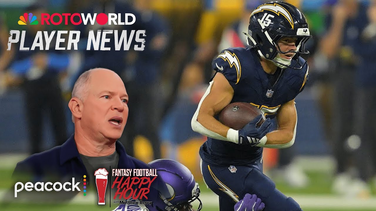 Ladd McConkey, Chargers take down Vikings in Week 8 | Fantasy Football Happy Hour | NFL on NBC