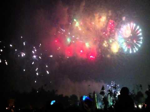 2011岡山花火之夜.Colored fire.Fire(高解析畫質)
