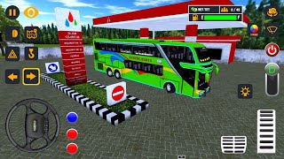 Bus Gunung Harta isi Bensin Solar: Mobile Bus Simulator screenshot 5