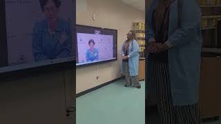 Dr. October Hudley thanks Hilary Sharp-Baker PhD. Instructor, V-Lab Program
