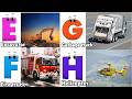 Vehicles Alphabet Song for kids | Vehicle ABC Song | Phonics for Kids | Alphabet Letters, Baby