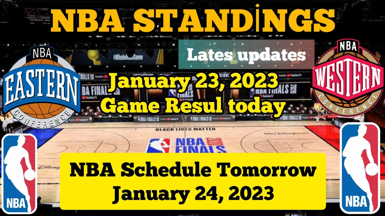 NBA STANDİNGS TODAY as of january 23, 2023 / Game Results / NBA