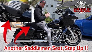 Performance Bagger Seat Saddlemen Step Up Harley Davidson Road Glide #cyclefanatix #harleydavidson