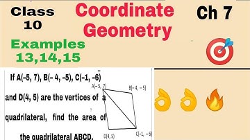 Math class 10 chapter 7 Examples 13,14,15|Coordinate Geometry|#cbse #ncert #math