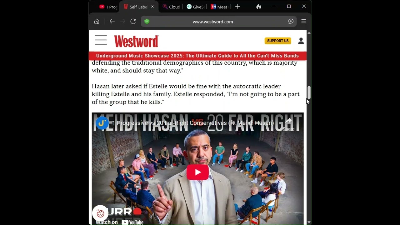 Unreleased Episode of Surrounded with Medhi Hasan and Connor Estelle