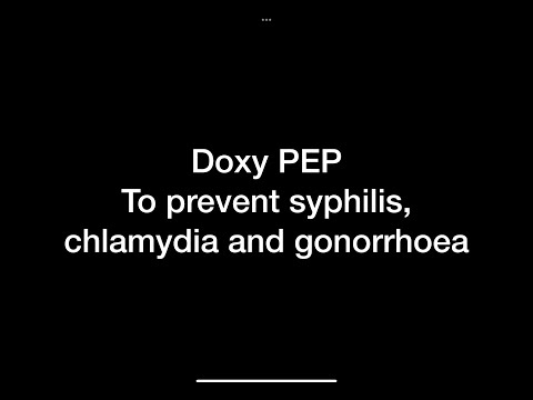 Prevent Chlamydia, Gonorrhoea, and Syphilis with Doxycycline PEP | Dr George Forgan-Smith