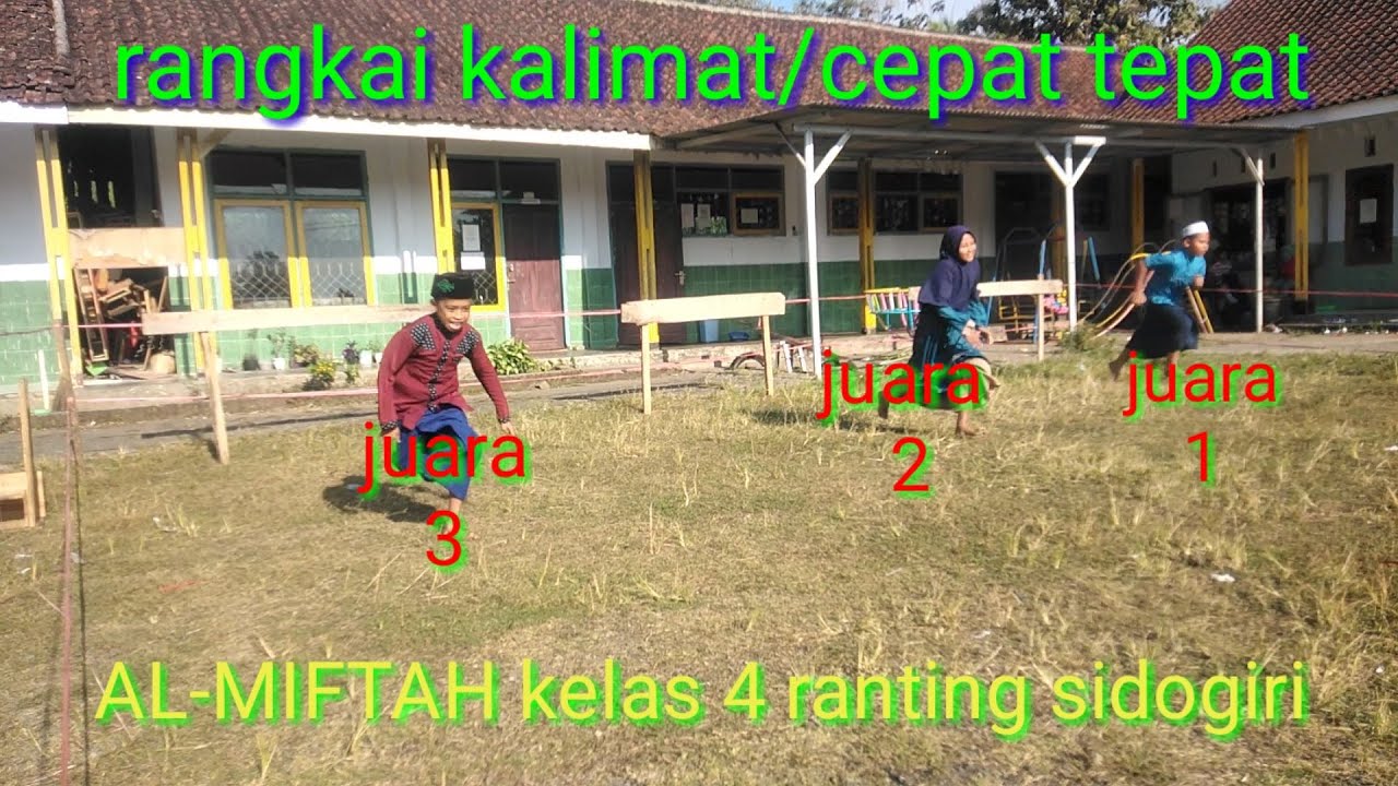 lomba rangkai kalimat(cepat tepat) AL-MIFTAH kelas 4 ranting sidogiri#almiftah#lomba
