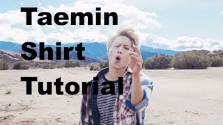 Taemin Press It Shirt DIY Sewing Tutorial Kpop