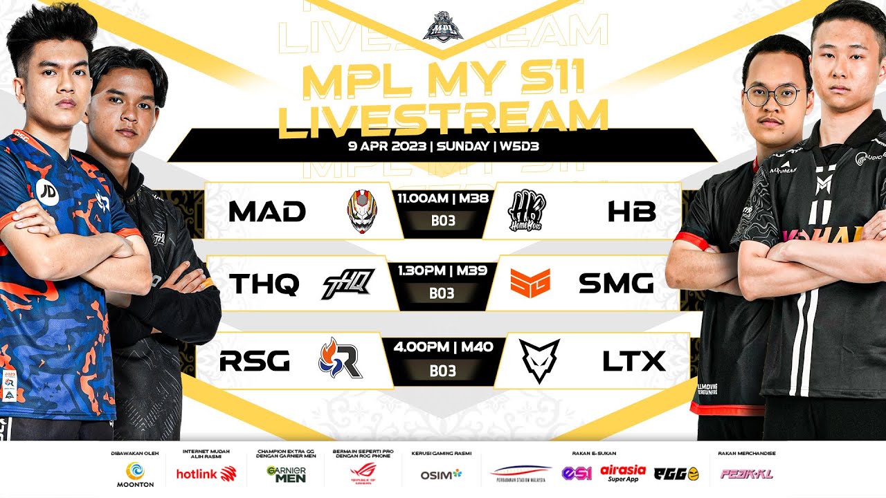 [ENG] MPL MY Season 11 Regular Season Week 5 Day 3 - YouTube