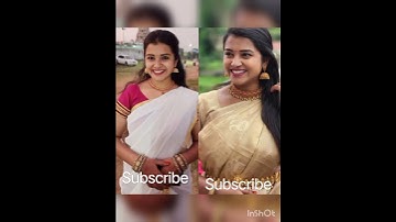 sun tv all serial heroine half saree ❤️ vs saree❤️ ( Part 1 ) ❤️# shorts # pls subscribe and make it