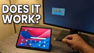 Can the Lenovo M11 tablet connect to a monitor