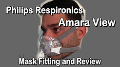 Amara View Philips Respironics CPAP BiPAP Full Face Mask Fitting and Review.  FreeCPAPAdvice.com
