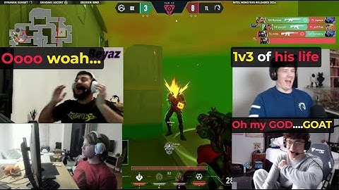 Valorant pros/streamers reacts to TL Nats CRAZY 1v3 CLUTCH against GX