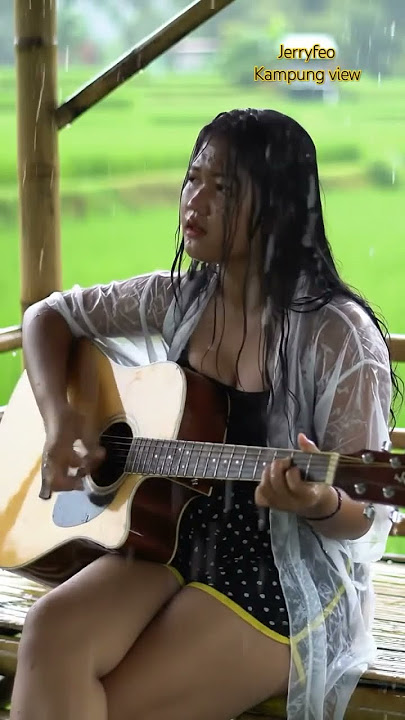 Melodi #guitar #guitarcover #rainsounds #fingerstyle #3dlirik #rain #heavyrain #cinematicrain