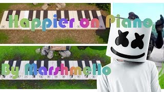 Happier By Marshmello On fortnite Piano screenshot 3