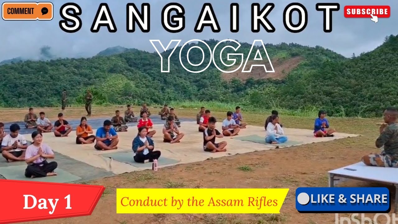 Yoga Day at Sangaikot Assam Rifles Camp 