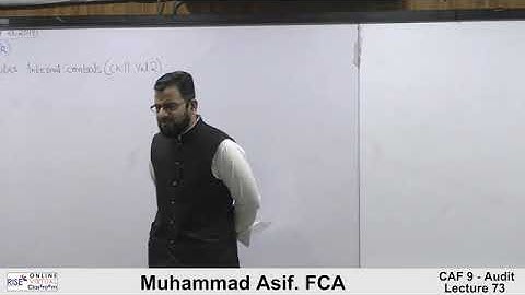 CAF 9 | Audit and Assurance | Lecture #73 | By Muhammad Asif