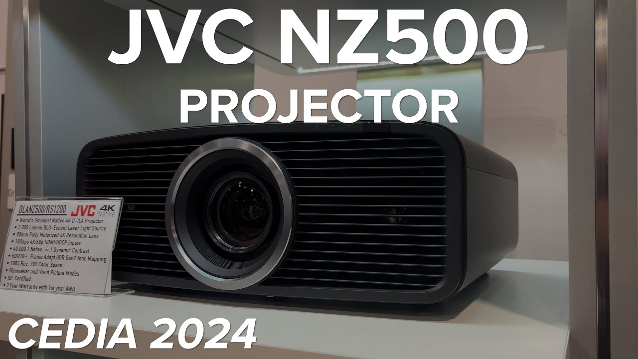 JVC NZ500 Projector at CEDIA 2024! 2,000 lumen Laser, Native 4K